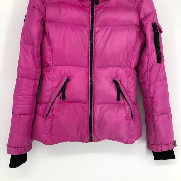 SAM New York Magenta Pink Iconic Freestyle 80%Goose Down Winter Puffer Jacket ~S - Picture 10 of 16